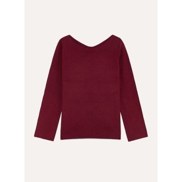 ARITZIA Babaton Kitano burgundy red sweater - Picture 1 of 6